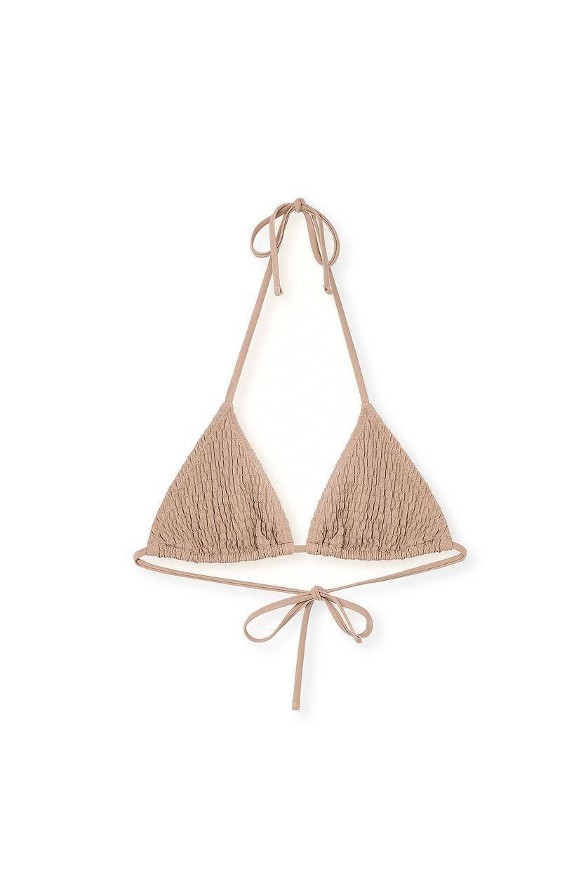 Smocked Triangle Bikini top Product Image