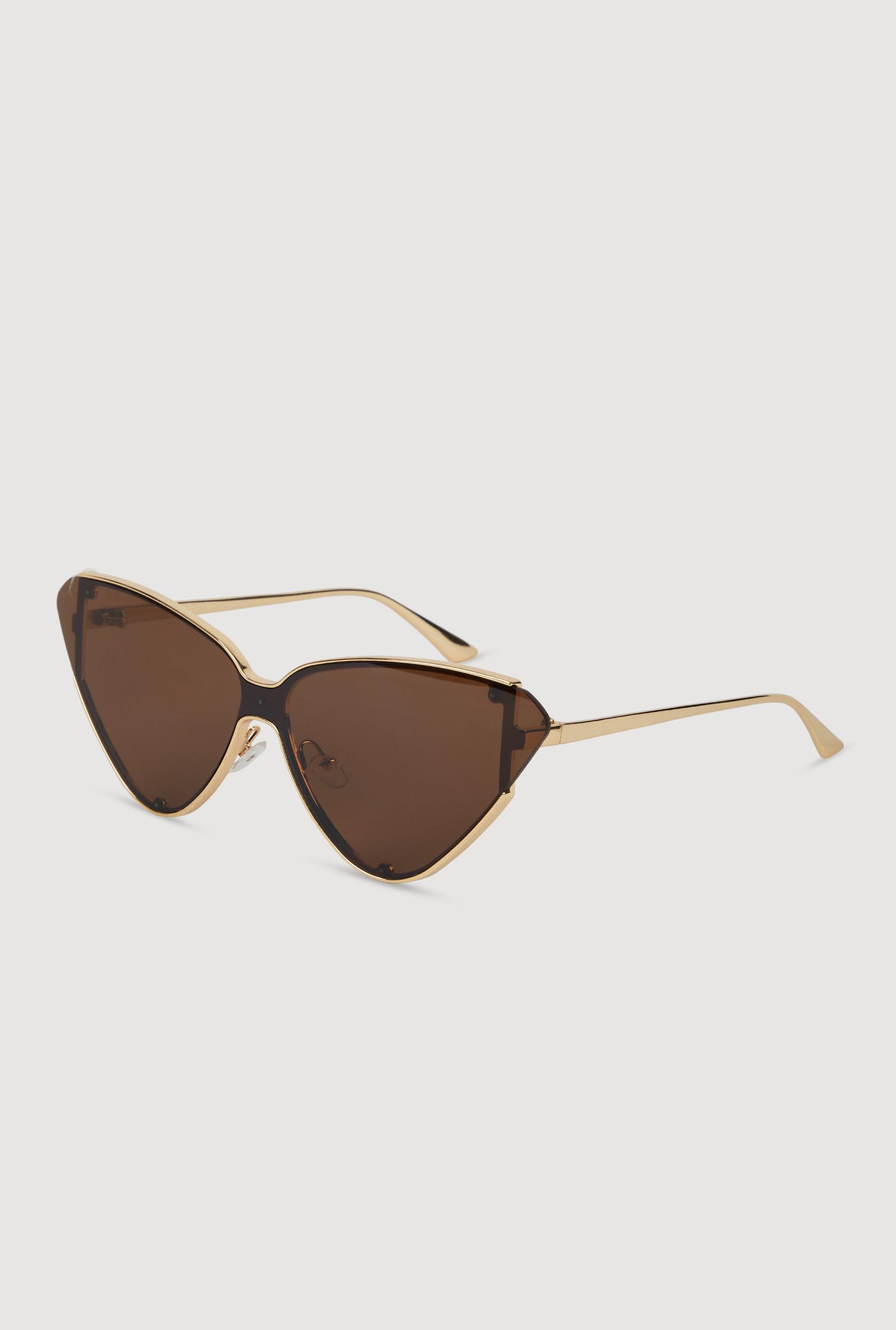 Metallic Frame Cat Eye Sunglasses Unisex Product Image