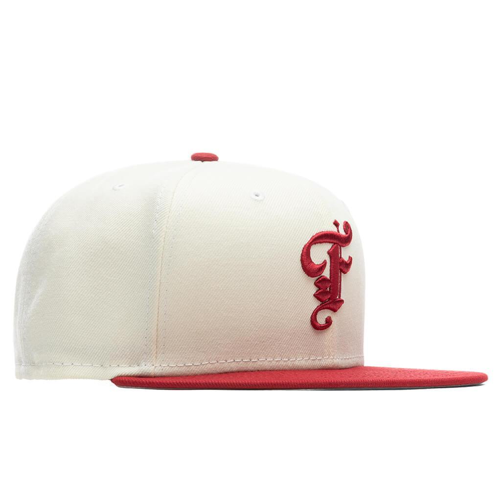 Feature x New Era OE Fitted Cap - Off-White/Pinot Red Male Product Image