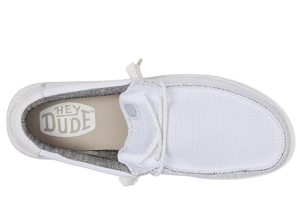 Hey Dude Wally Sport Mesh White) Men's Shoes Product Image