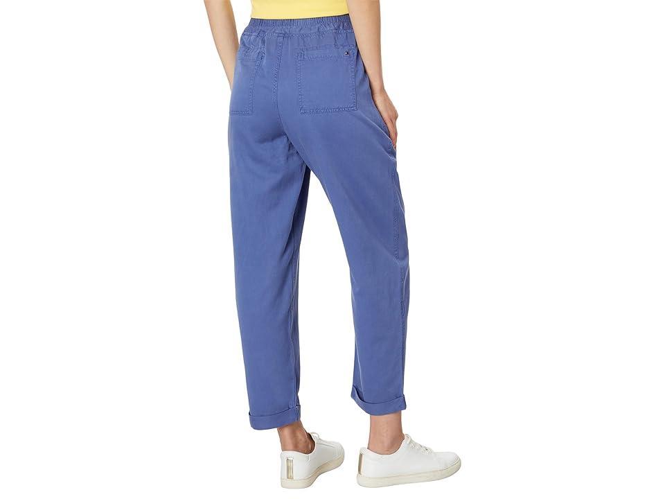 Tommy Hilfiger Womens High Rise Cuffed Twill Pants Product Image