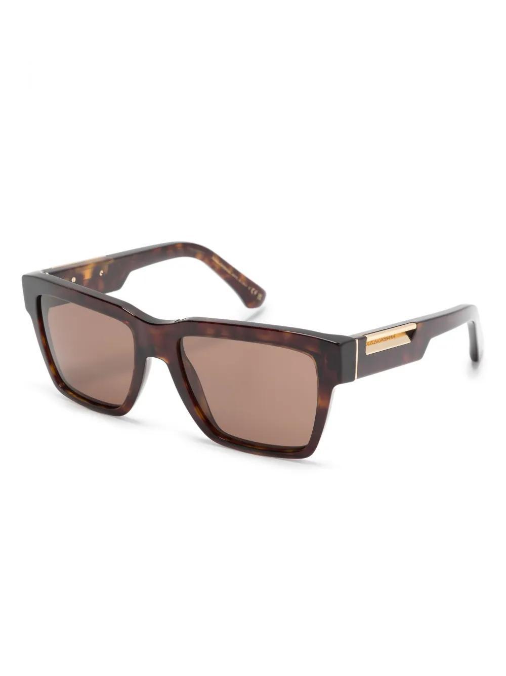 DOLCE & GABBANA Dg4465 Square-frame Sunglasses In Brown Product Image