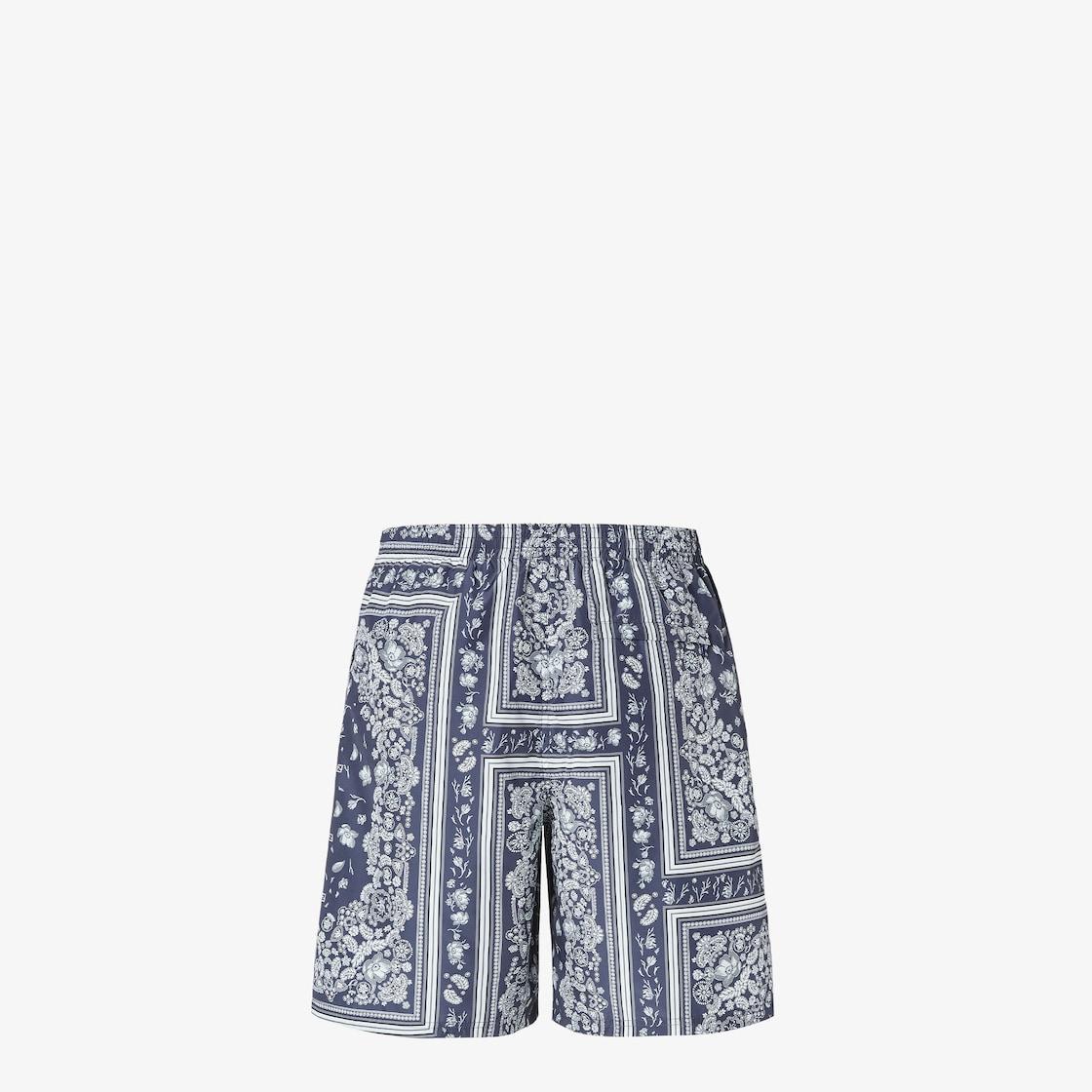 Swim ShortsBlue printed nylon shorts Product Image