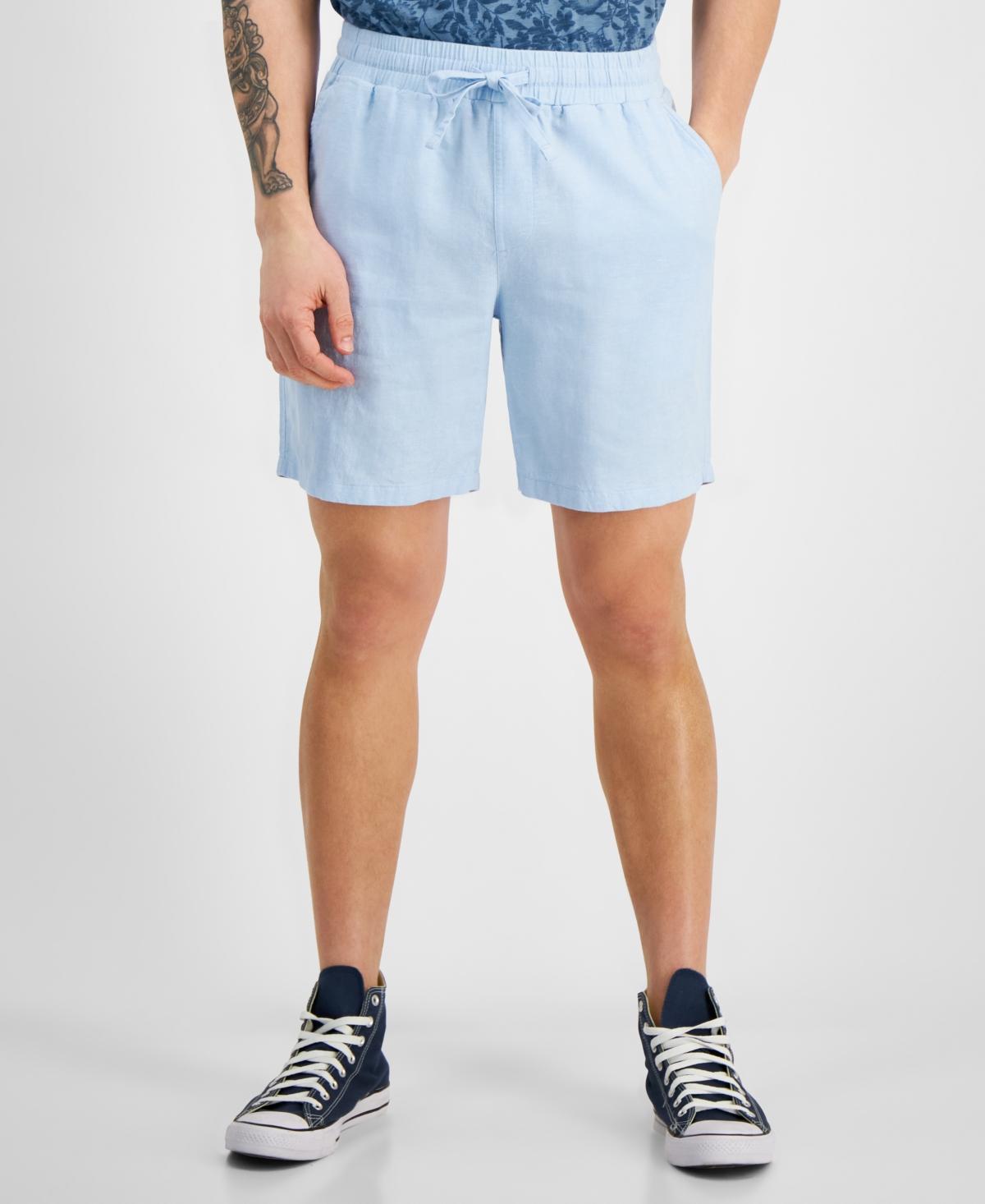 Sun + Stone Mens Charlie Linen Pull-On Shorts, Created for Macys Product Image