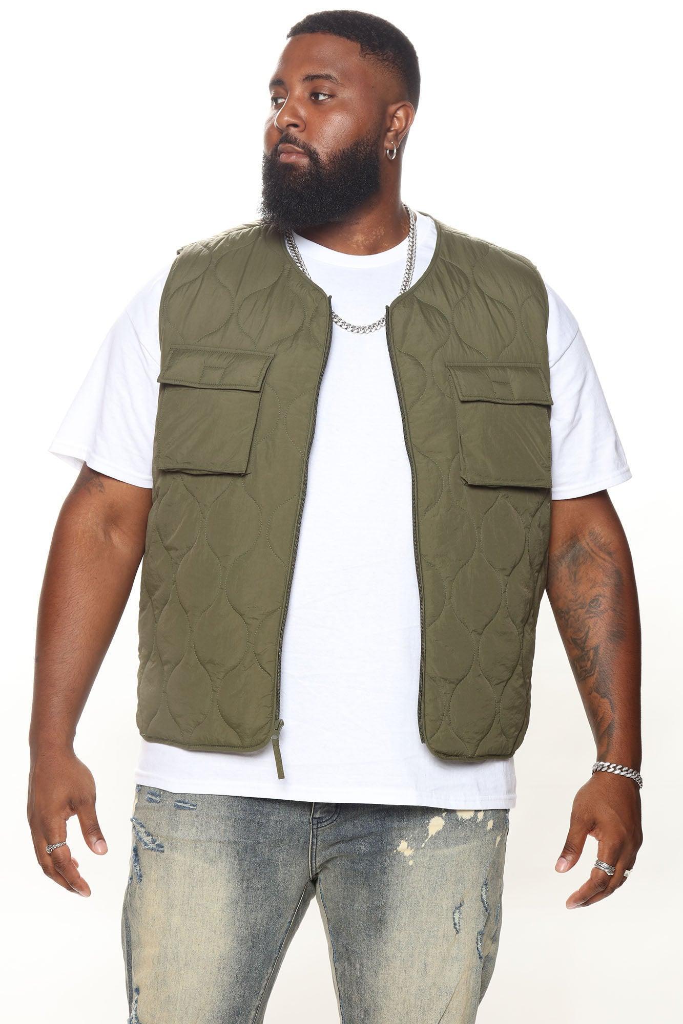 Layer Up Quilted Vest - Olive Product Image
