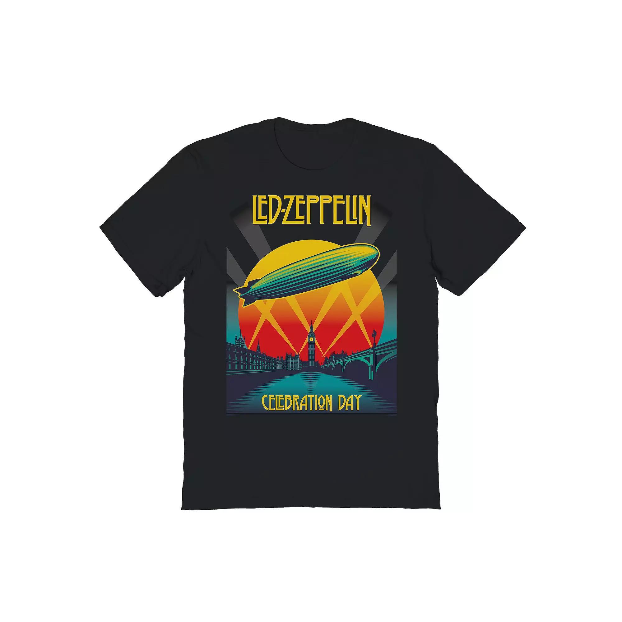 Men's Led Zeppelin Celebration Graphic Tee, Size: Medium, Black Product Image