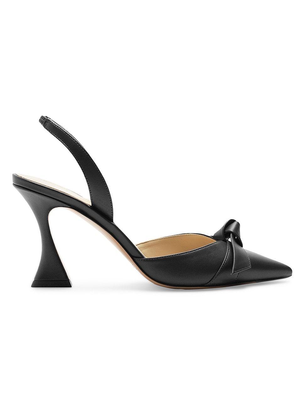 Womens Clarita Bell 85MM Leather Slingback Pumps Product Image