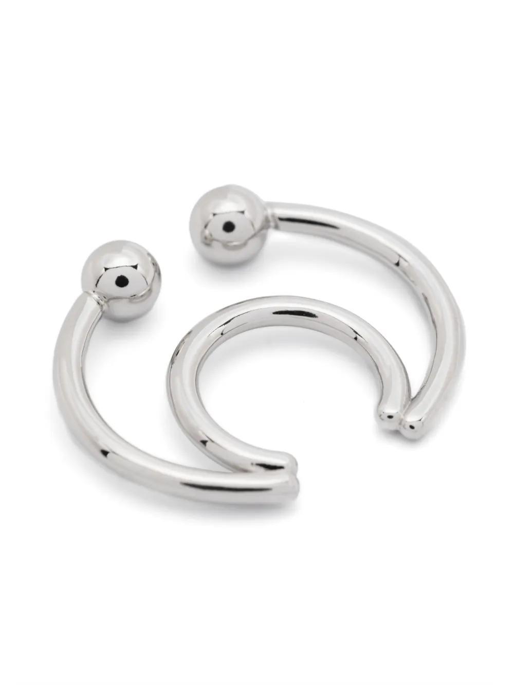 JUSTINE CLENQUET Jamie Earcuff-palladium In Silver Product Image