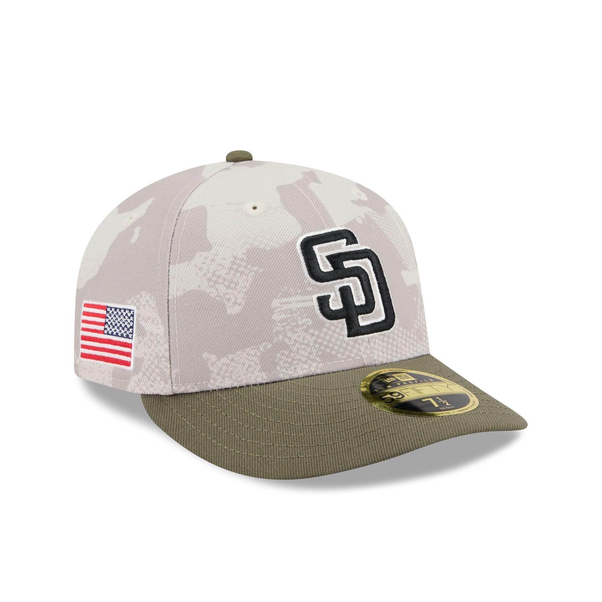 San Diego Padres Armed Forces Day 2025 Low Profile 59FIFTY Fitted Hat Male Product Image