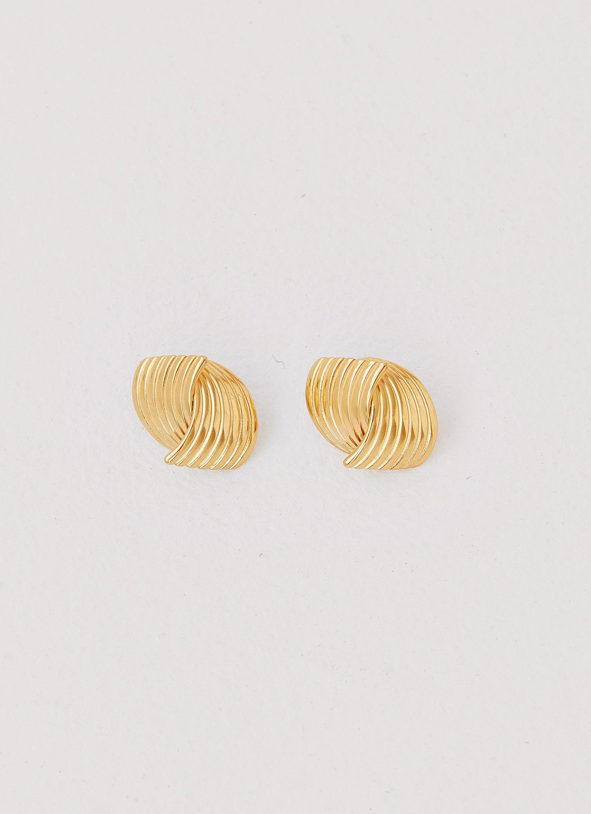 Me And You Earrings - Gold Product Image