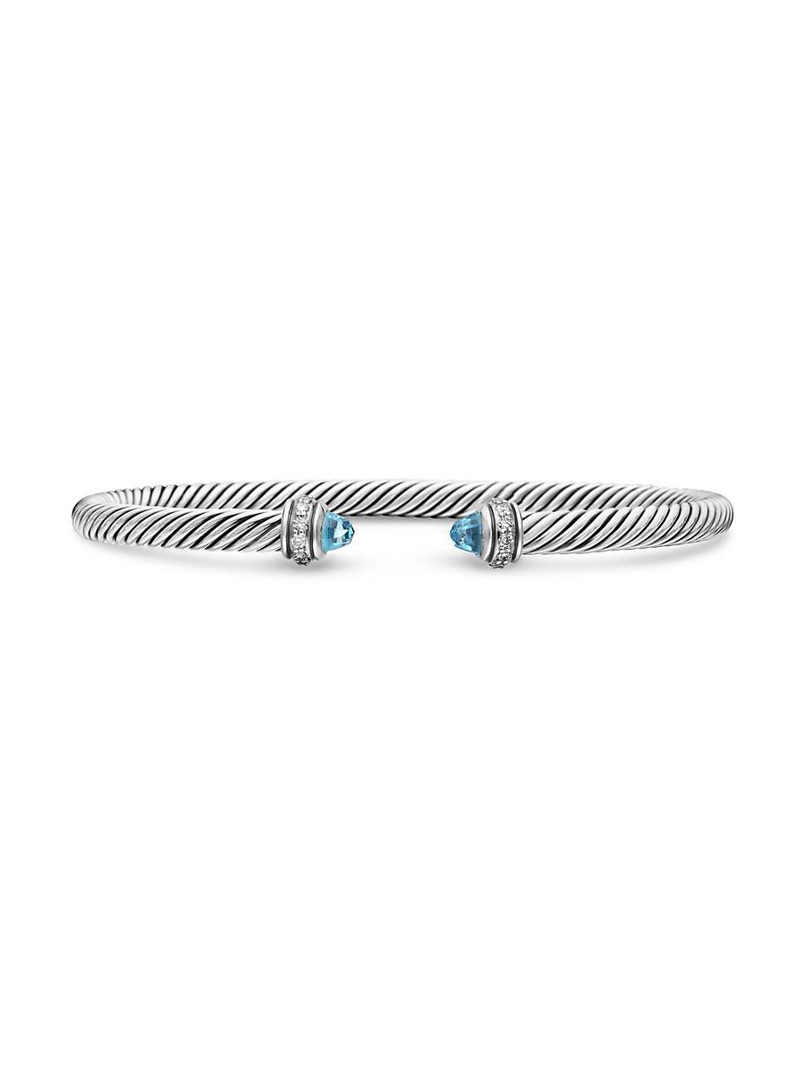 Womens Cable Classics Color Bracelet with Pav Diamonds Product Image