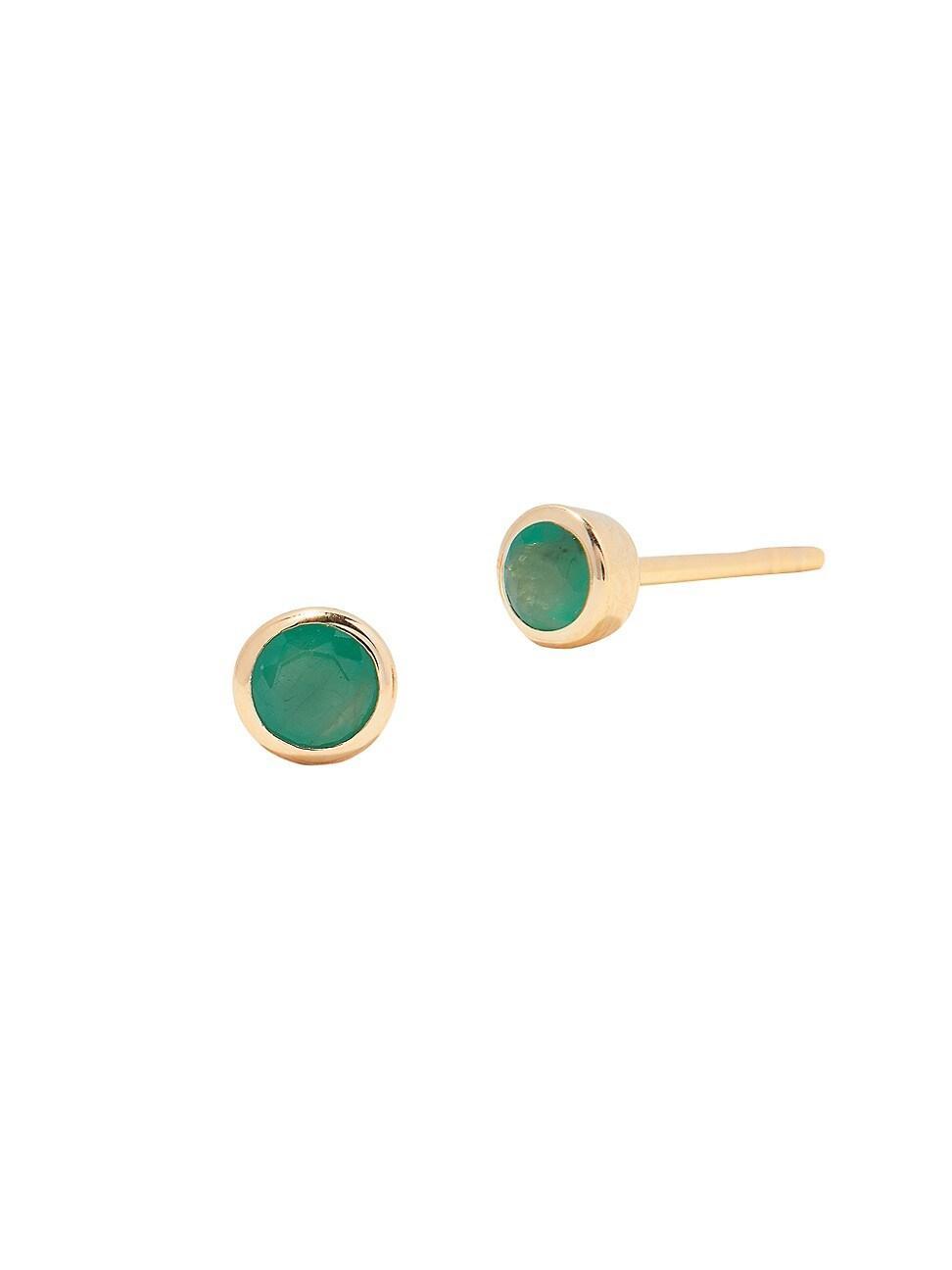 Kendra Scott Framed Ari Heart Gold Drusy Stud Earrings Product Image