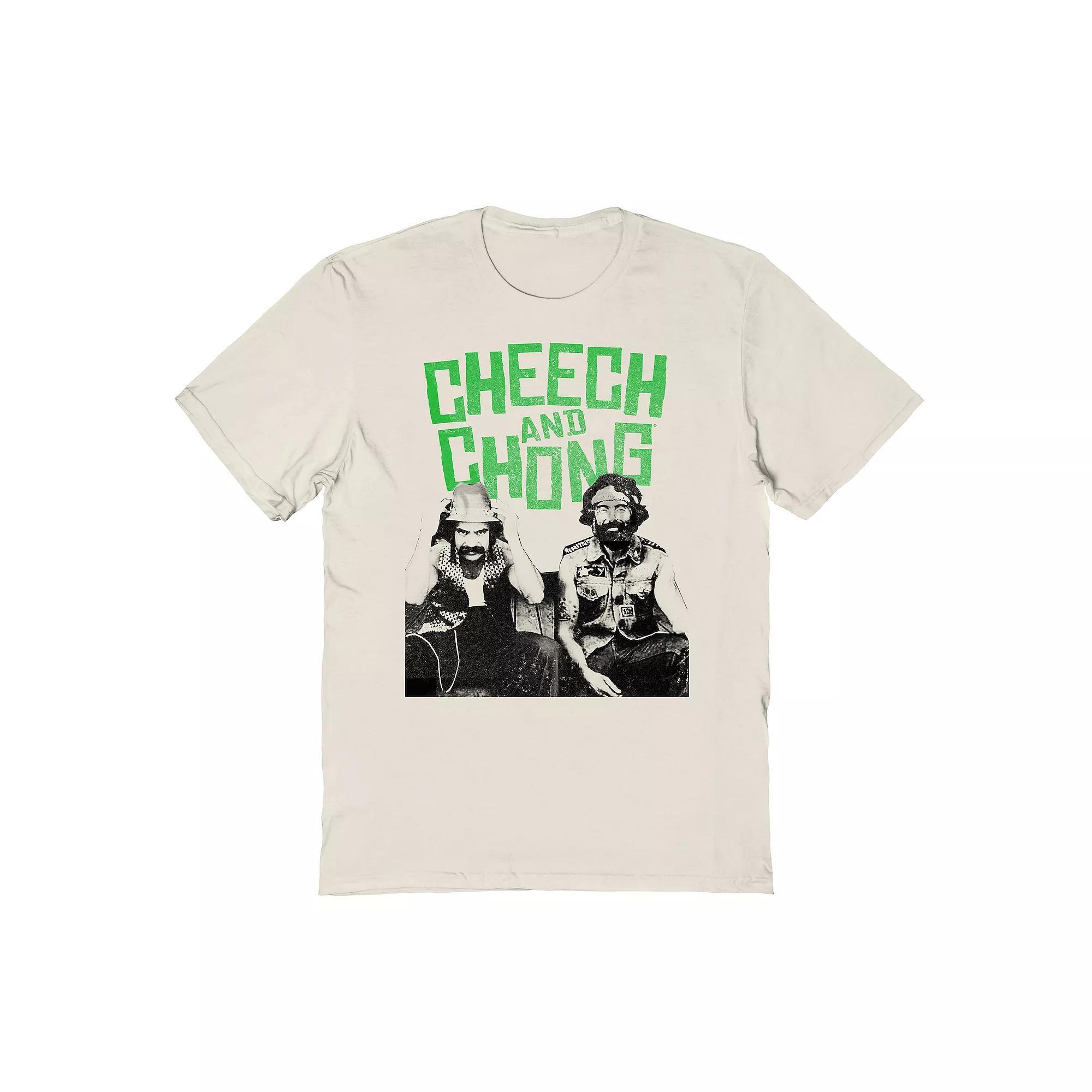 Men's Cheech & Chong 2 Guys Graphic Tee, Size: Medium, Natural Product Image