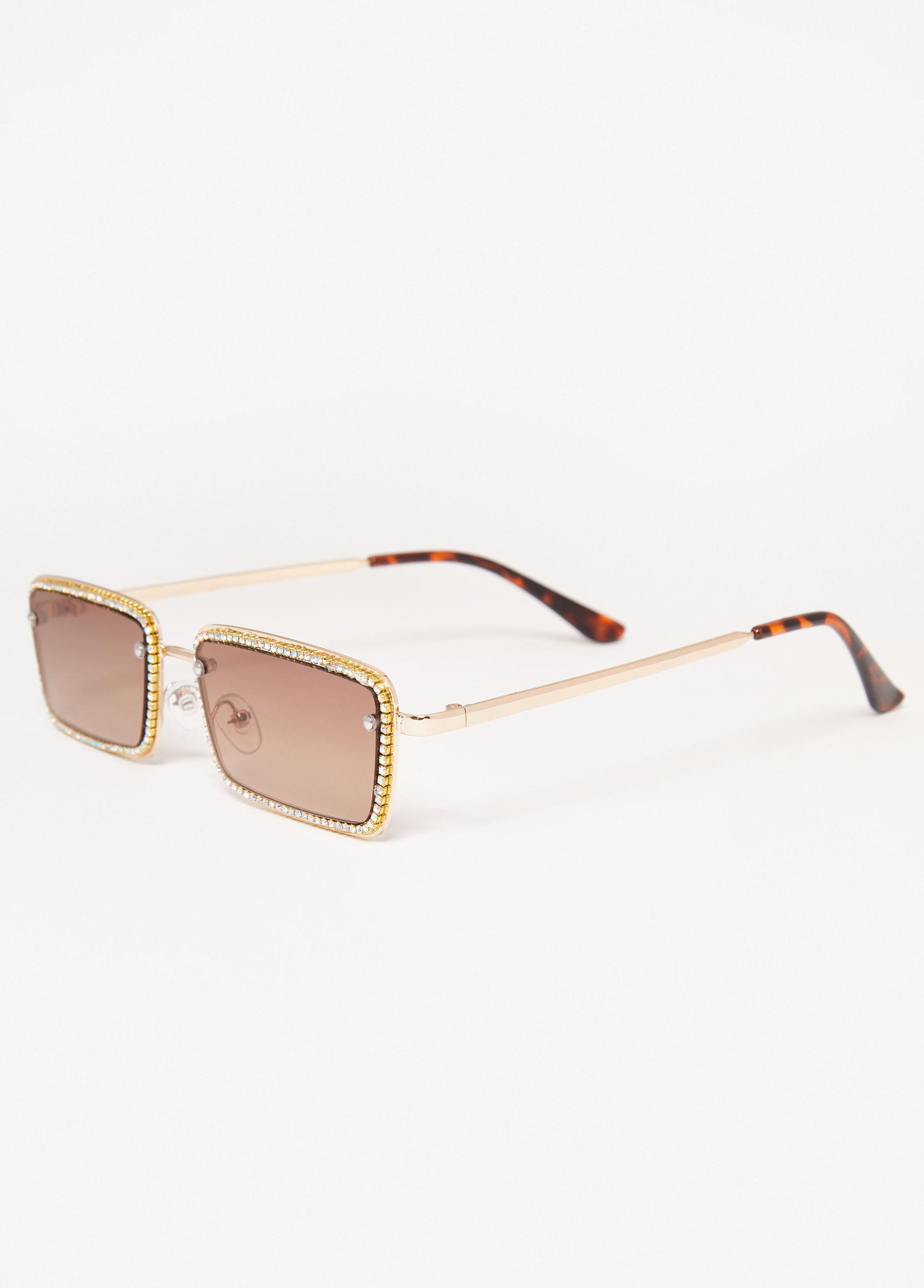 Crystal Rectangle Sunglasses Product Image
