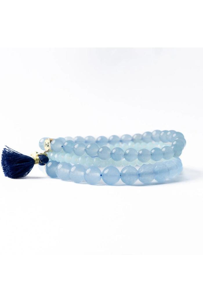 Addison Set Of 3 Stretch Bracelets Glass And Crystal With Bag Product Image