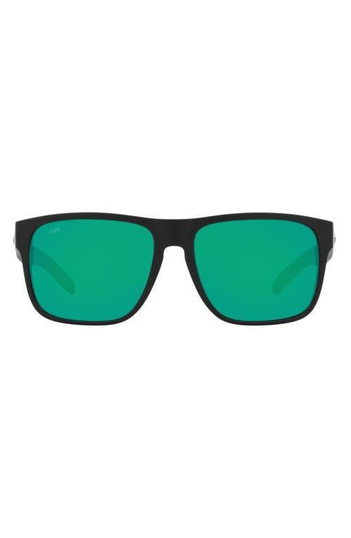 Costa Unisex Spearo Polarized 59mm Green Square Sunglasses Product Image