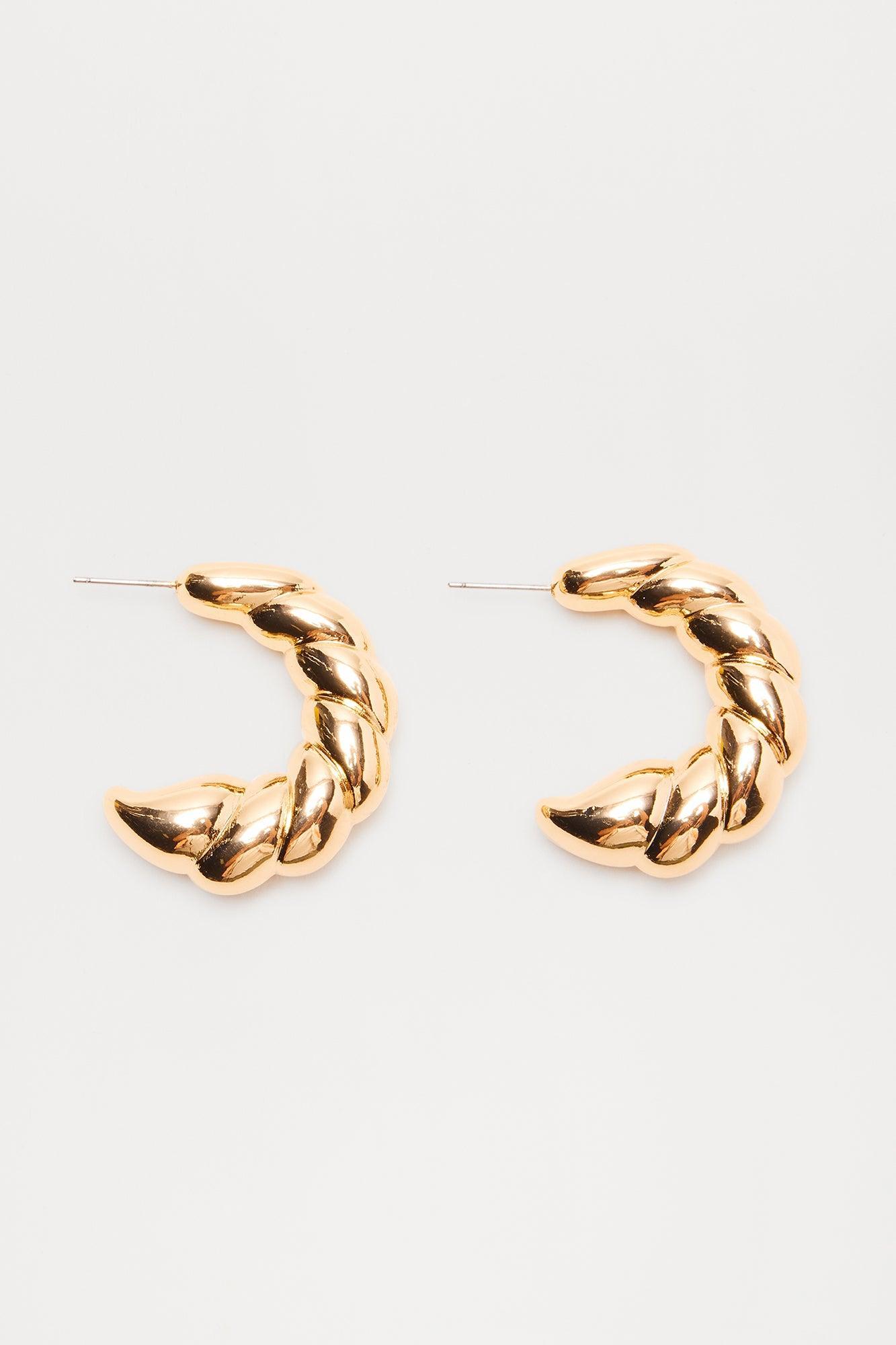 Verona Hoop Earrings - Gold Product Image