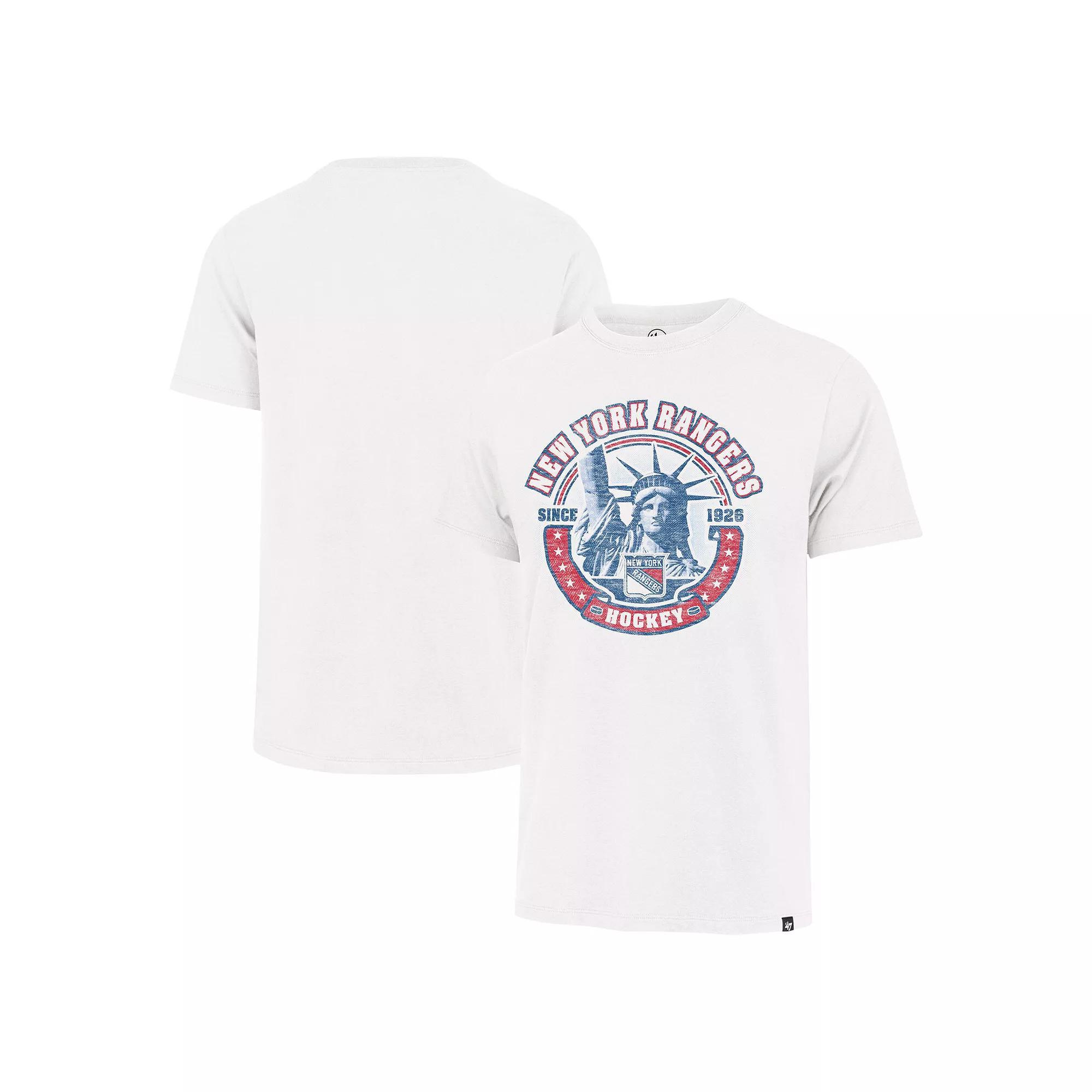 Men's '47 White New York Rangers Regional Localized Franklin T-Shirt,  Product Image