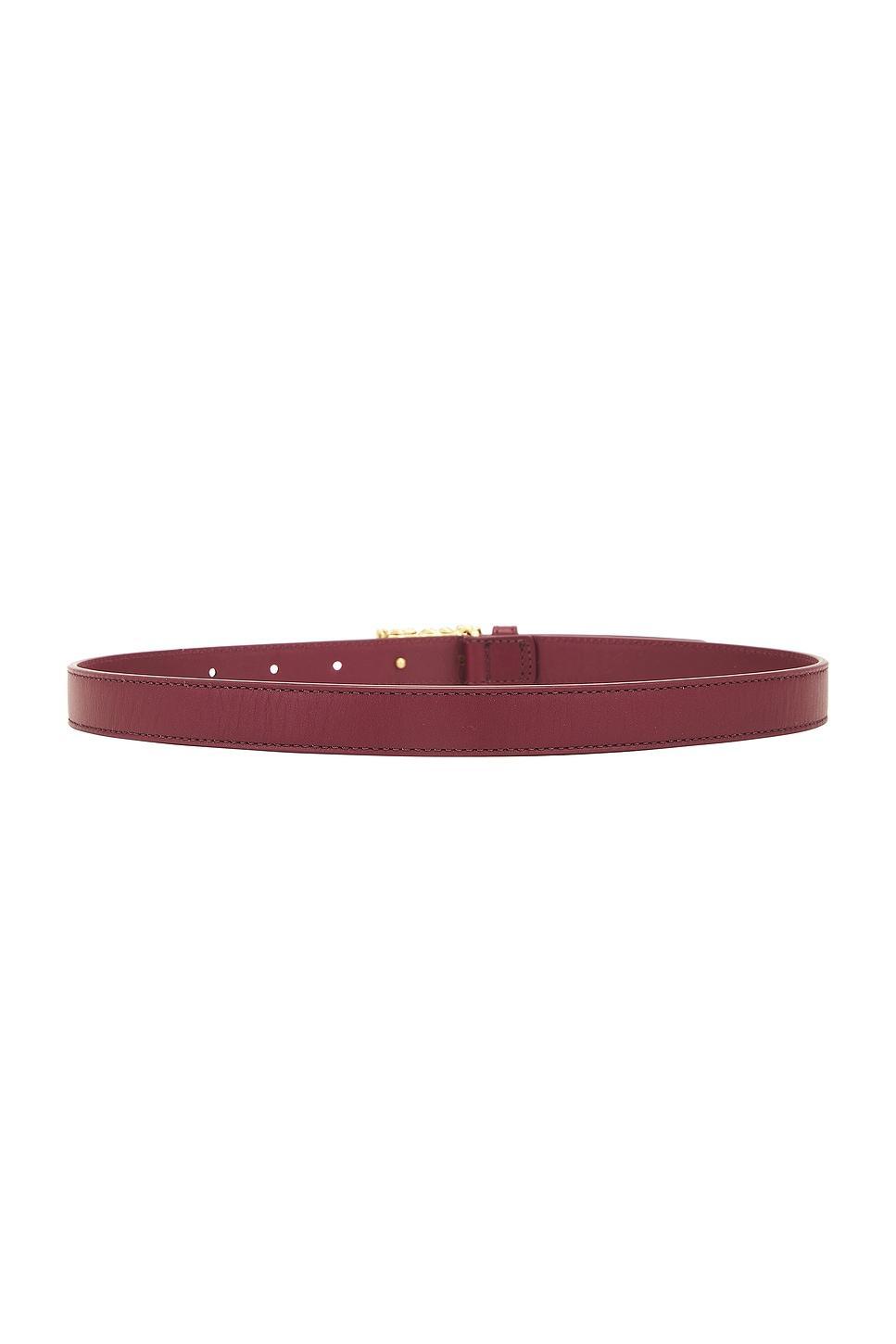 BOTTEGA VENETA Pin Belt In Barolo & Muse Brass Product Image