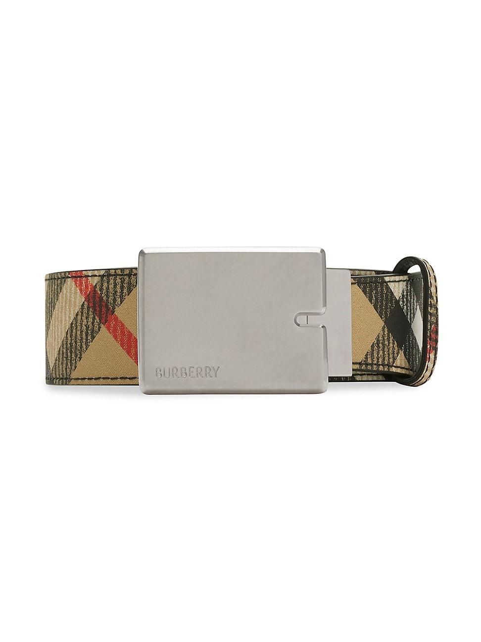 Mens Reversible Check B Cut Belt Product Image