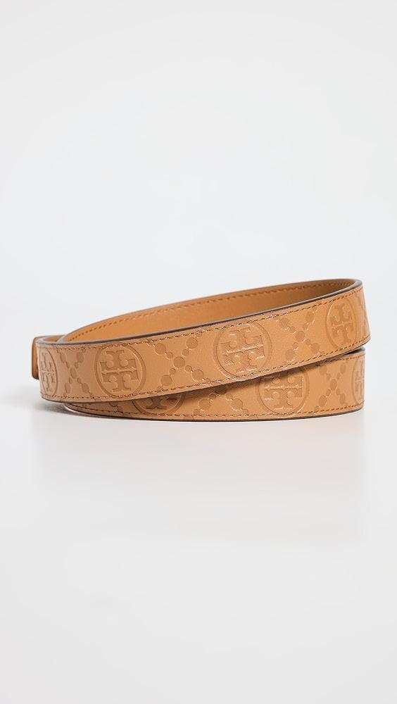 Tory Burch 1" Miller Debossed T Monogram Belt | Shopbop Product Image