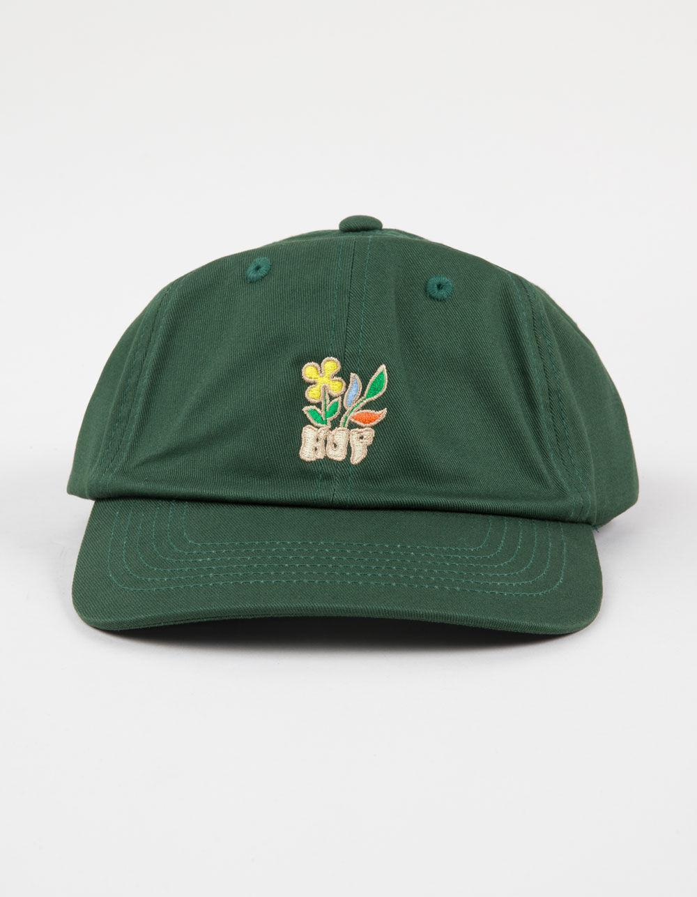 HUF Bloom CV 6 Panel Strapback Hat - GREEN Product Image