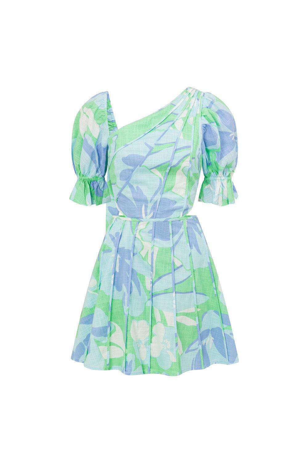 Jonty Puff Dress - Spring Petals Product Image