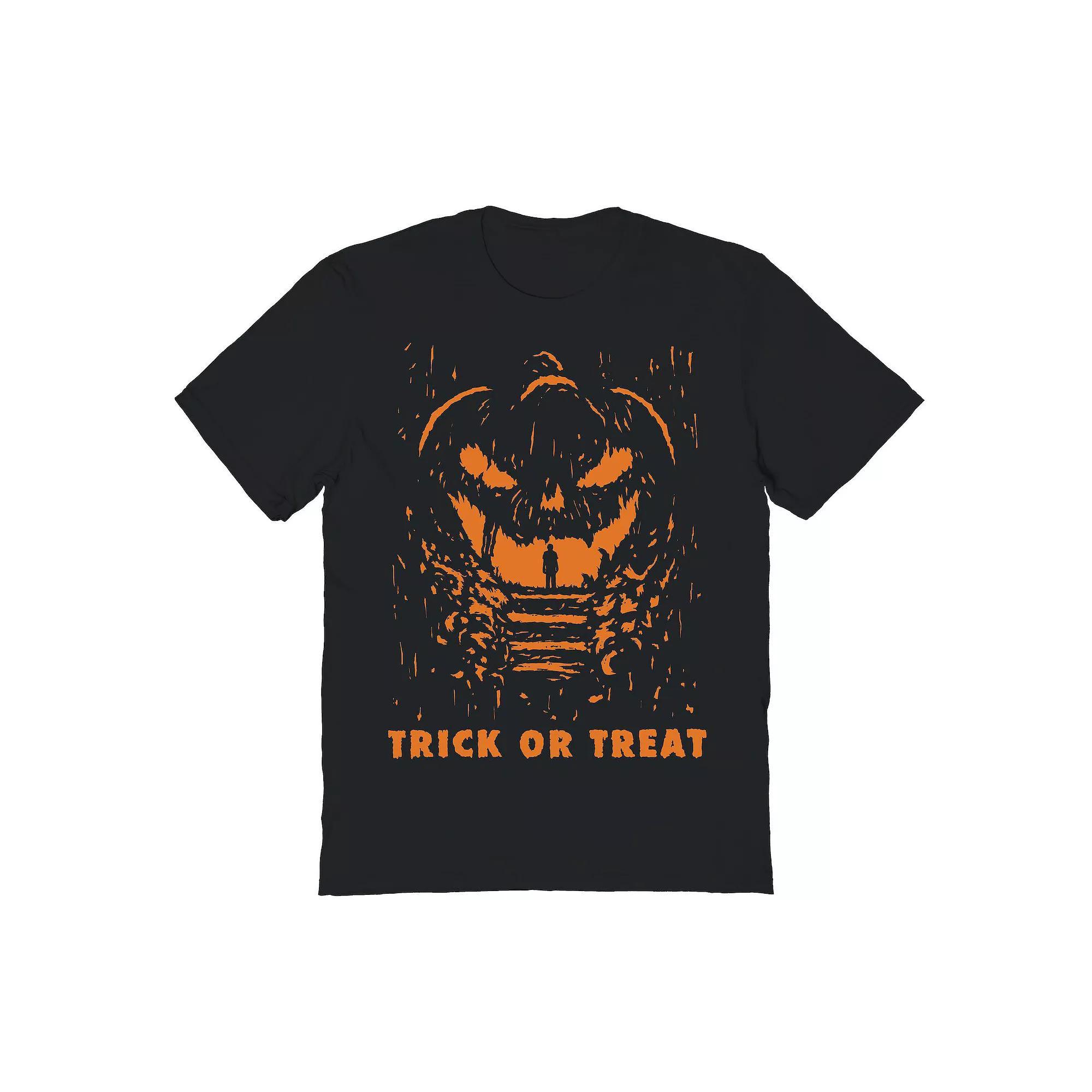 Men's Trick or Treat! Halloween Graphic Tee, Size: Medium, Black Product Image