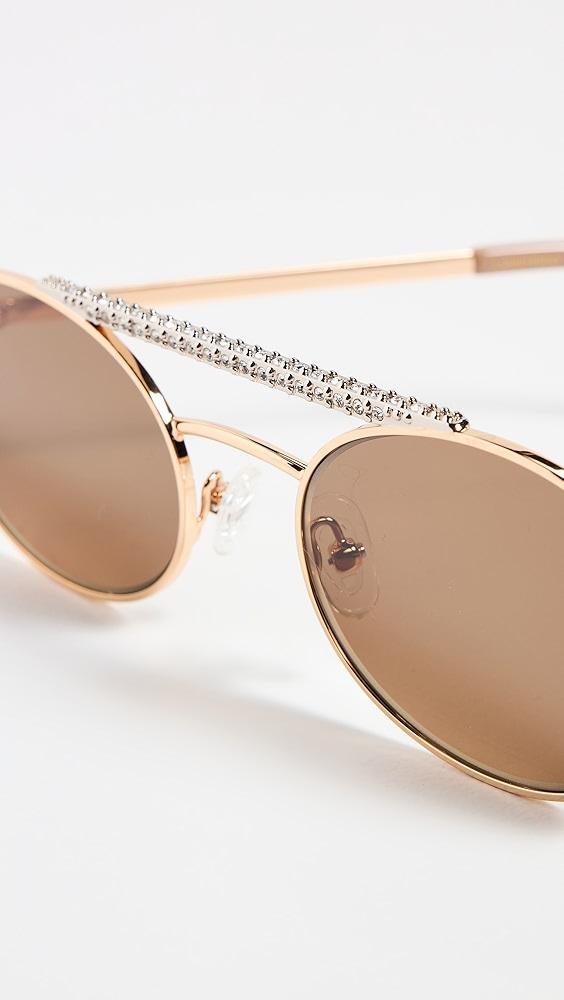 Lele Sadoughi Anaheim Aviator Sunglasses | Shopbop Product Image