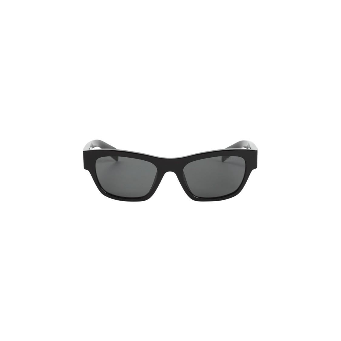 PRADA Eyewear Black Acetate Sunglasses In Grey Product Image