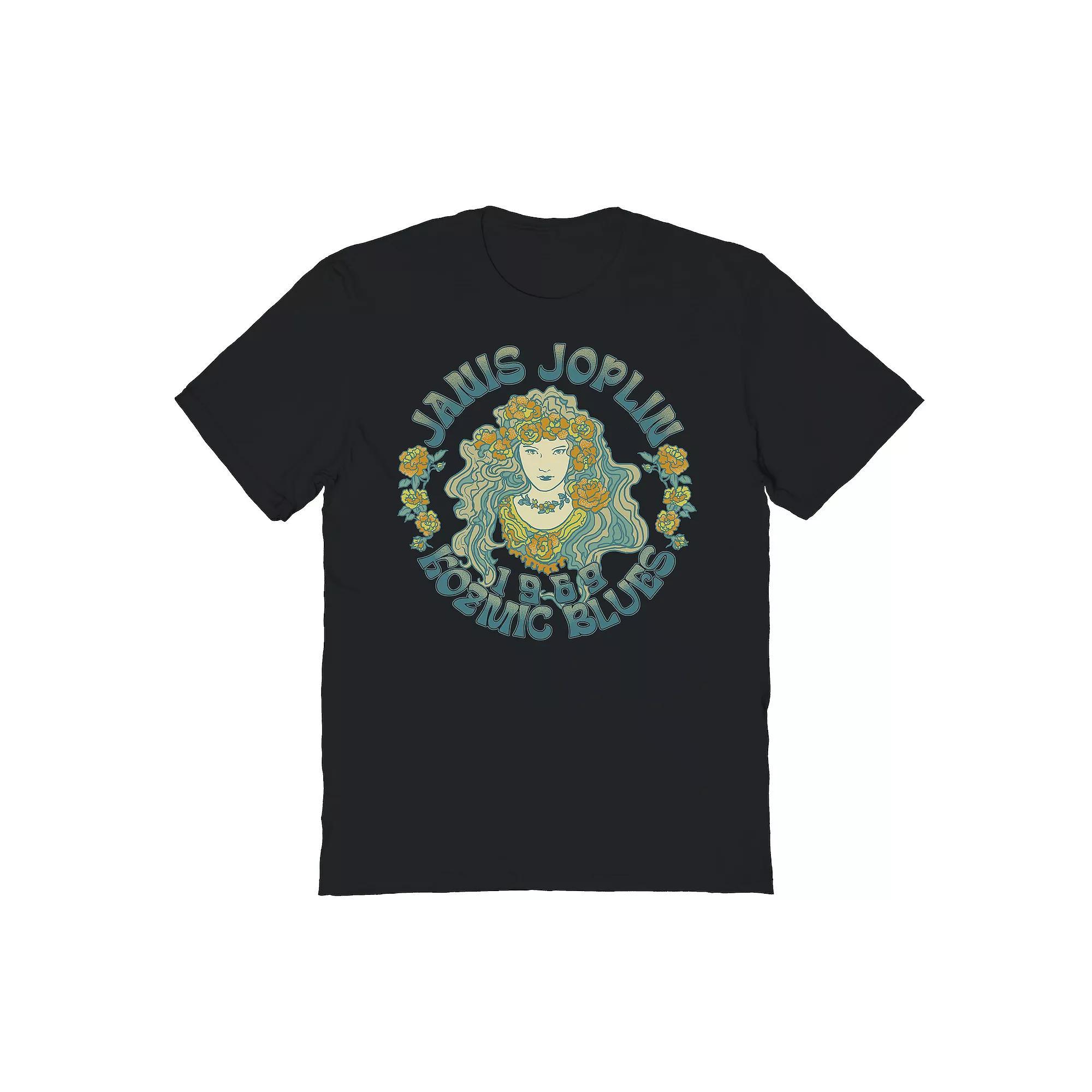 Men's Janis Roses Graphic Tee, Size: Large, Black Product Image