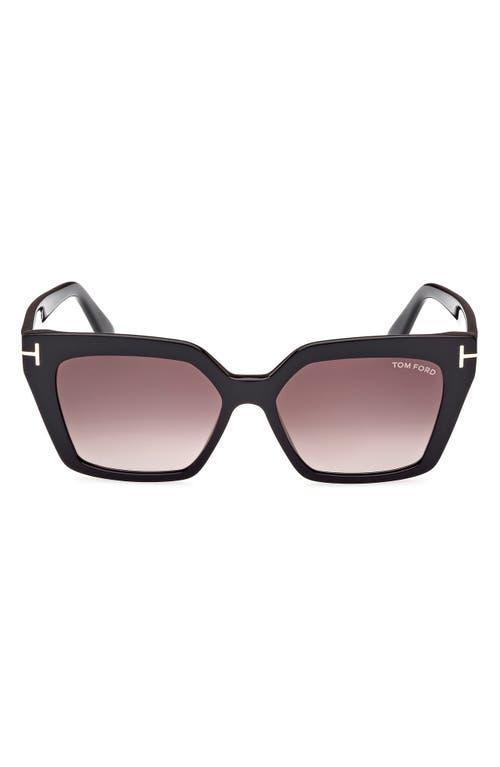 Winona Acetate T-Logo Cat-Eye Sunglasses Product Image