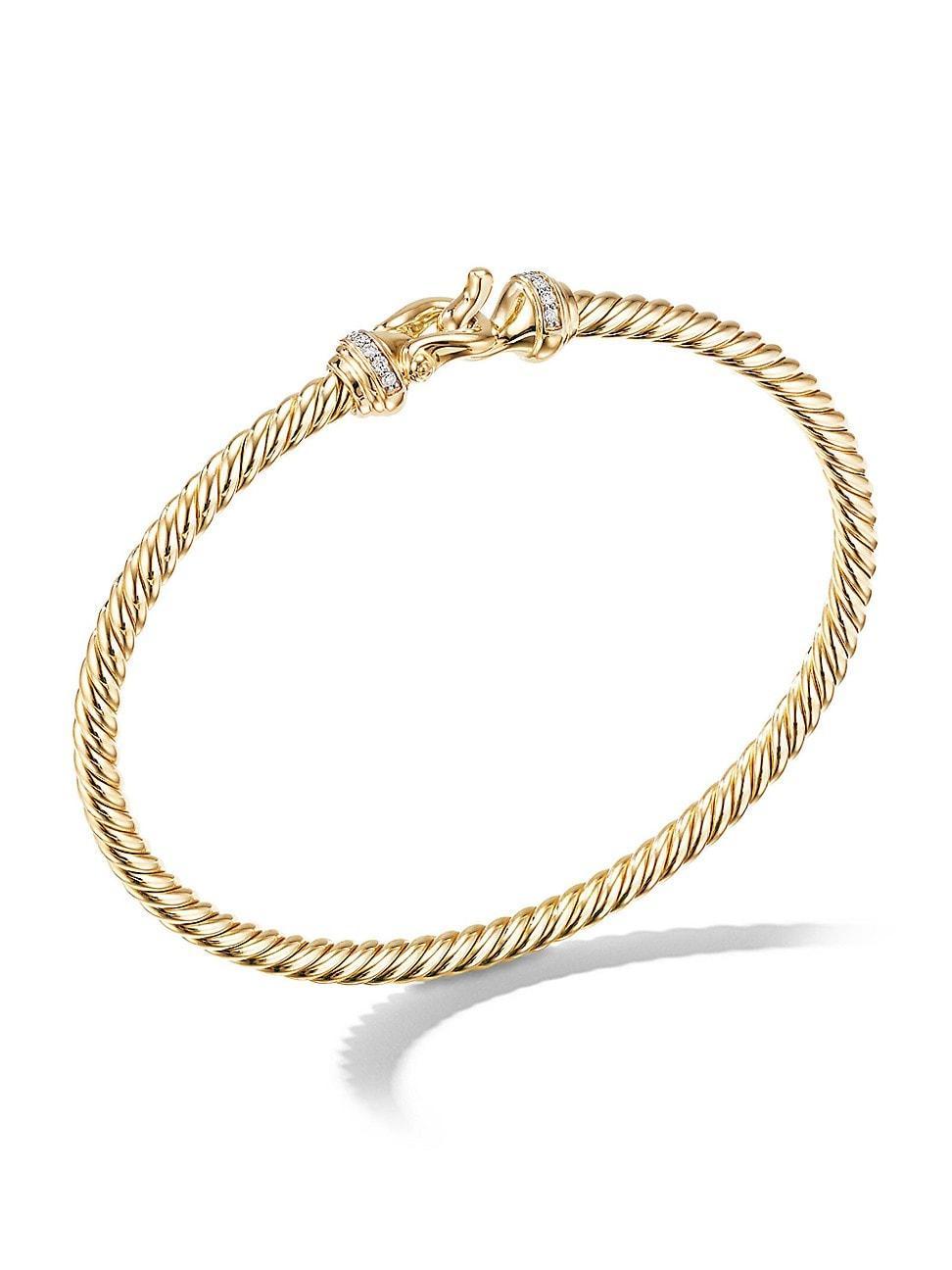 Womens Buckle Bracelet in 18K Yellow Gold Product Image