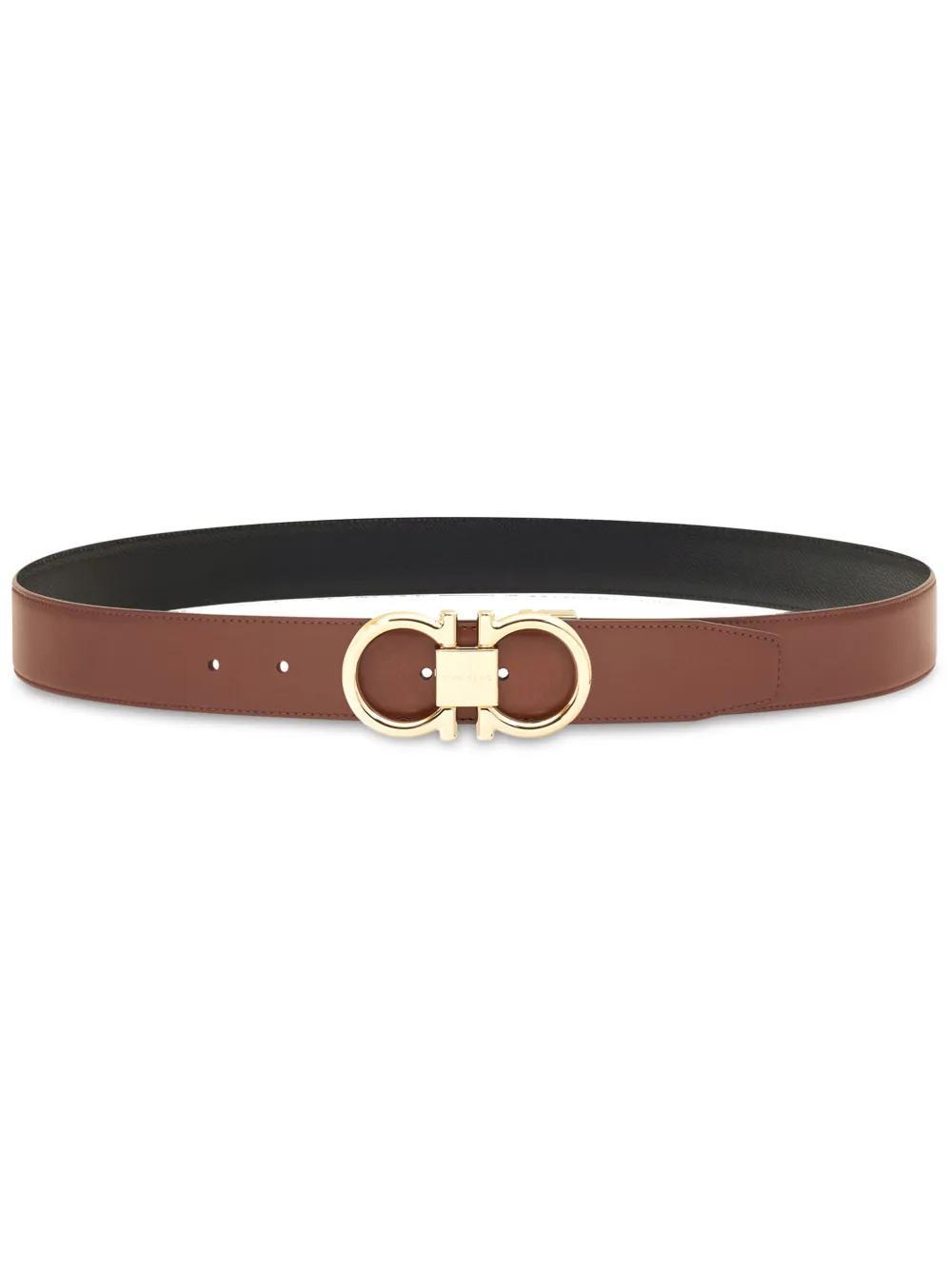 FERRAGAMO Gancini Belt In Brown Product Image