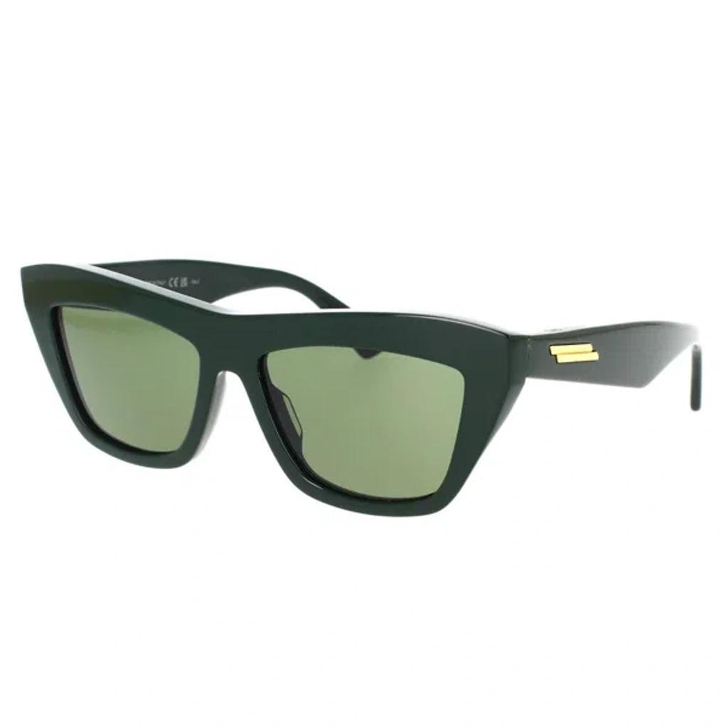 BOTTEGA VENETA Bv1121s Sunglasses In 007 Green Green Green Product Image