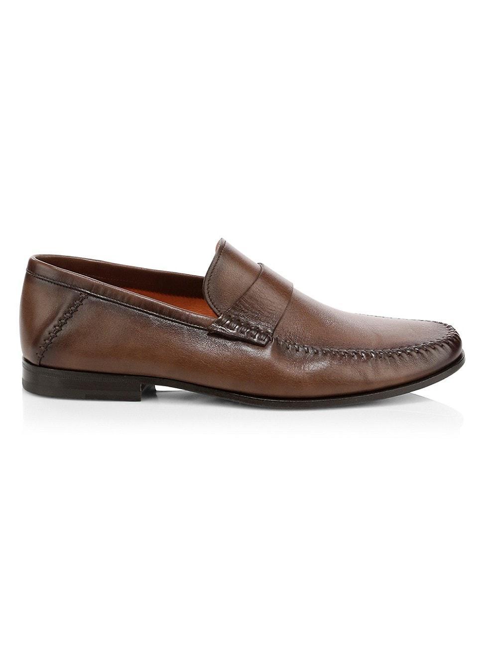 Mens Paine Whipstitched Leather Loafers Product Image