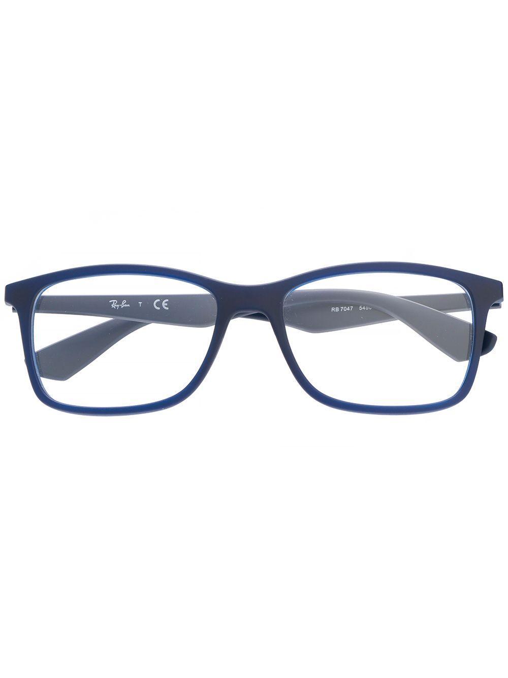 RAY BAN Square Glasses In Blue Product Image