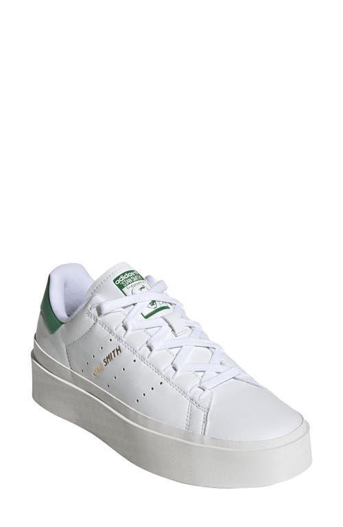 adidas Originals Womens Stan Smith Bonega - Basketball Shoes White/Green Product Image