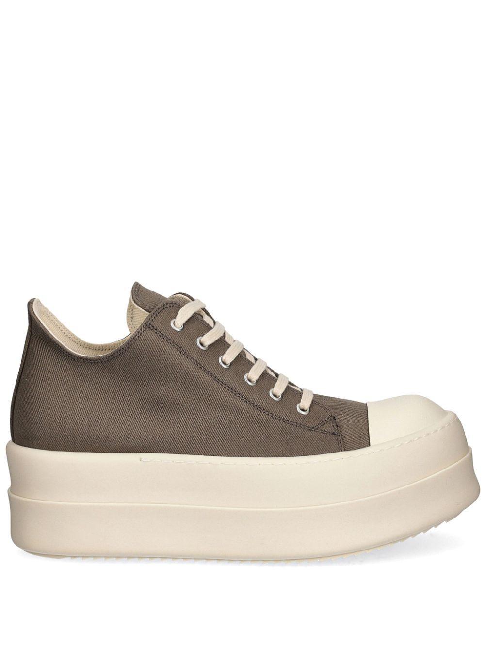 RICK OWENS DRKSHDW Double Bumper Low Sneaks In Grey Product Image