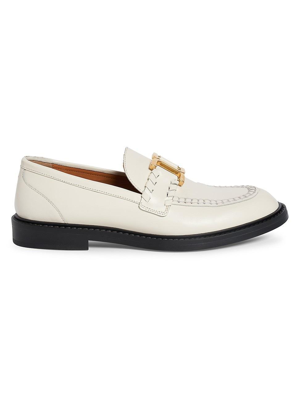 Marcie Leather Chain Loafers Product Image