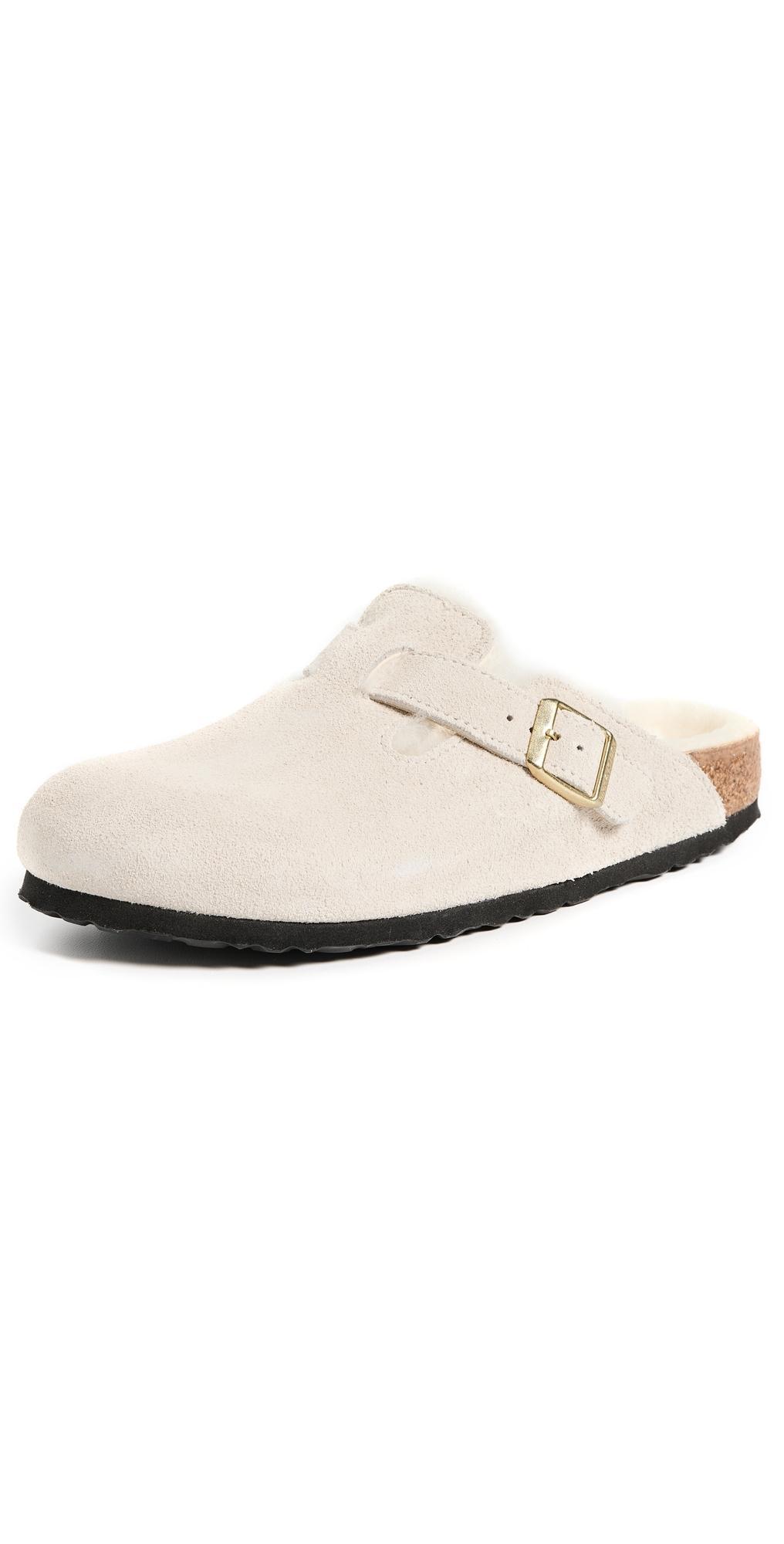 Birkenstock Boston Shearling (Antique /Antique ) Women's Shoes Product Image