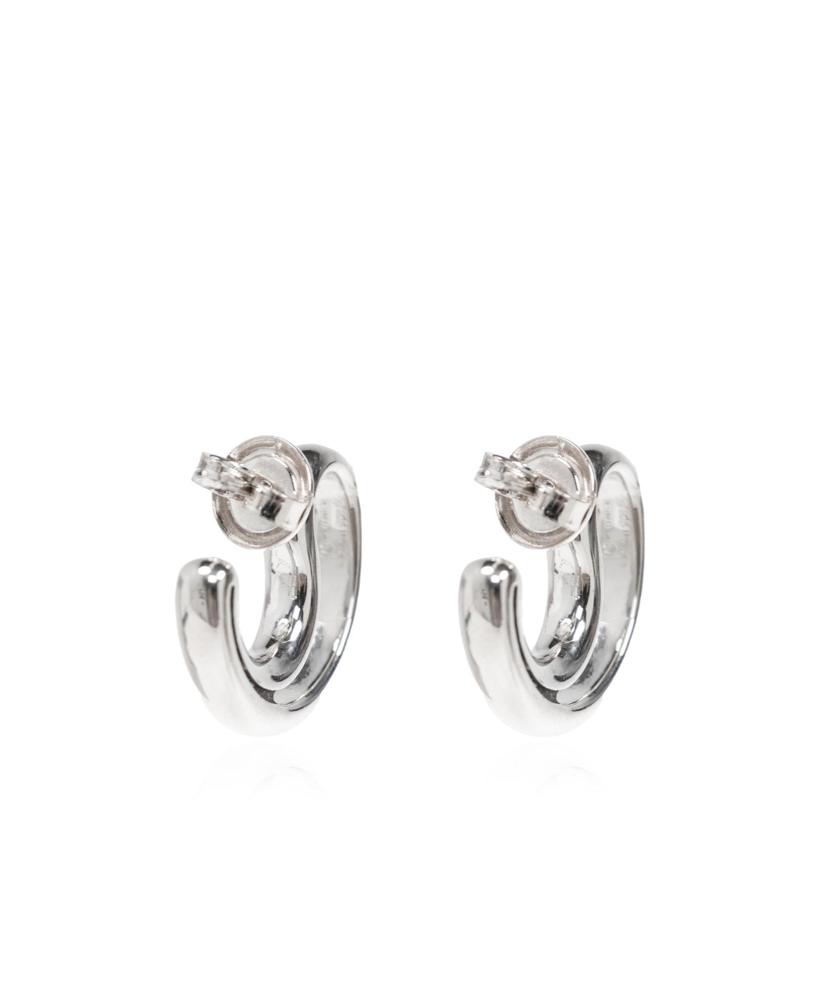 BOTTEGA VENETA Logo Earrings In Silver Product Image