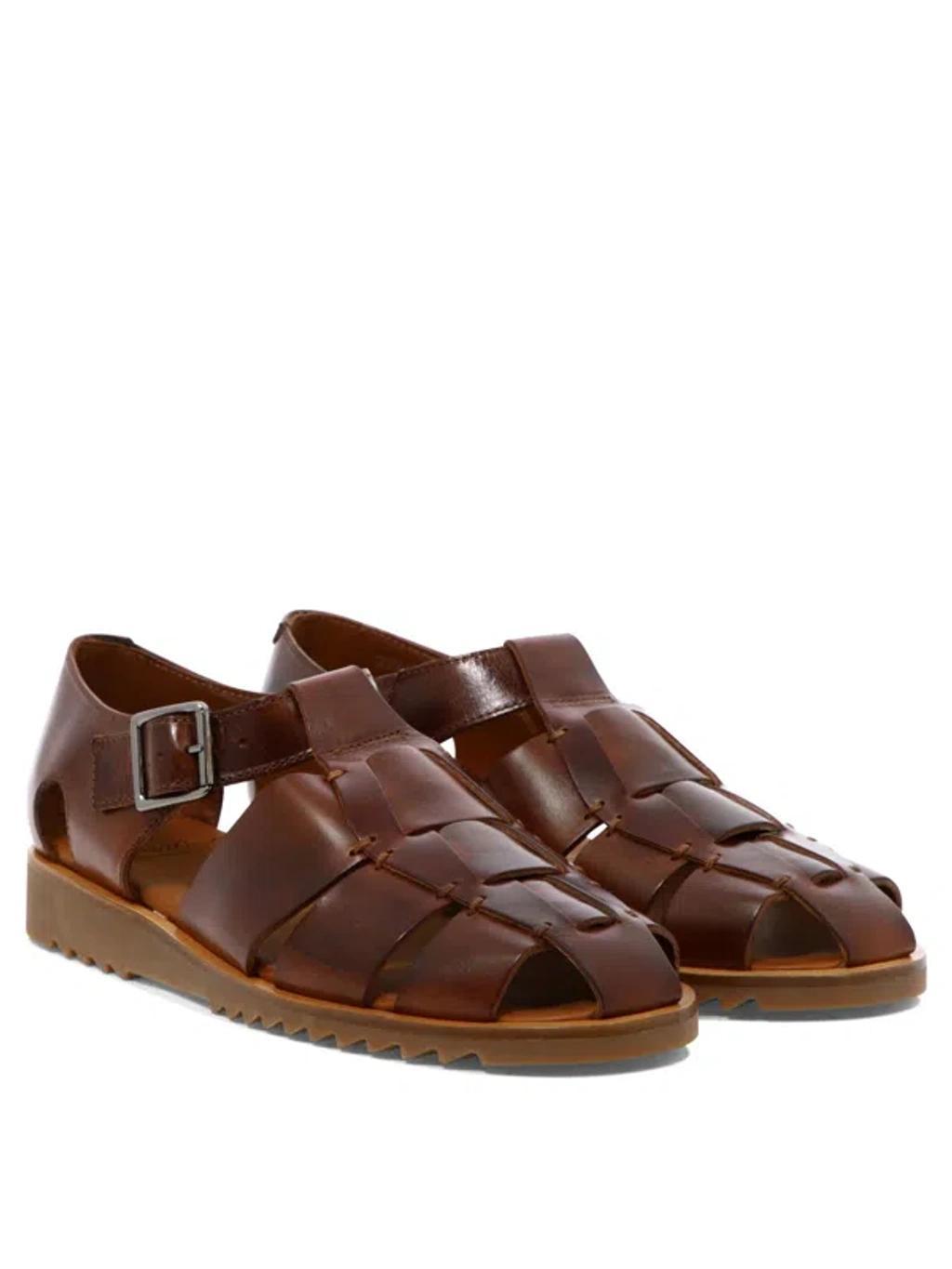 PARABOOT Pacific/sport Miel-vegetal Marron Sandals Brown Product Image