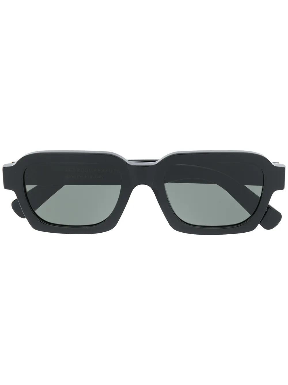 RETROSUPERFUTURE Rectangular Frame Sunglasses In Black Product Image