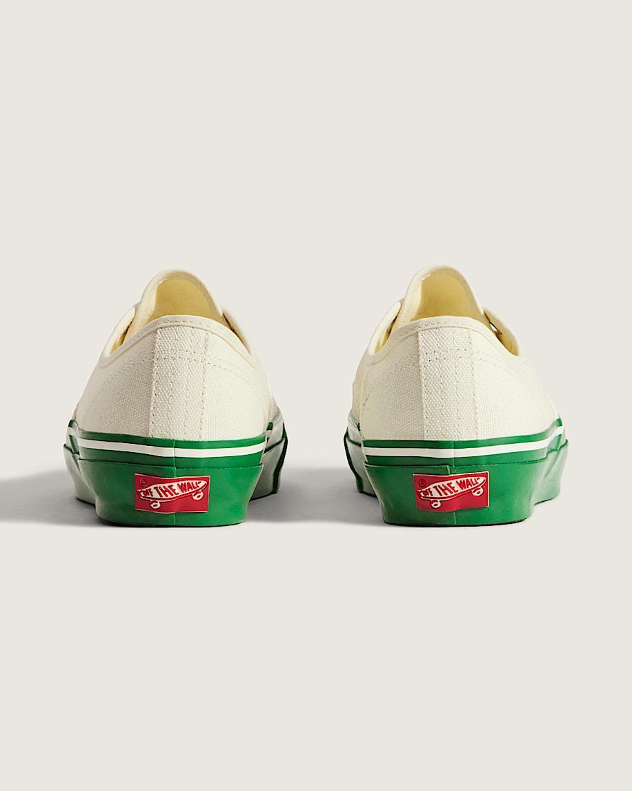 Premium Authentic Duck Canvas Shoe in White / Green| Vans US Product Image