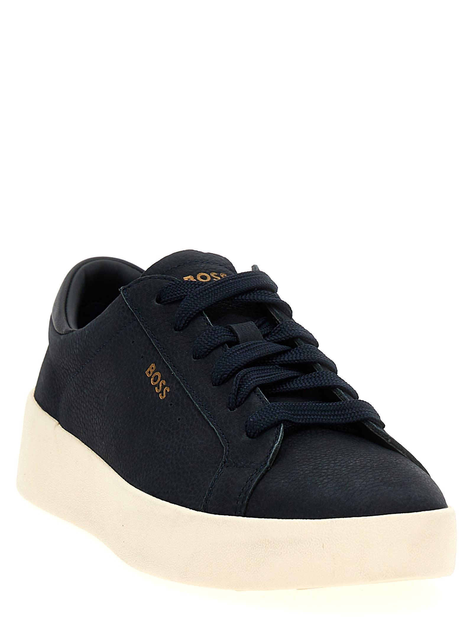 HUGO BOSS Belwar Sneakers In Navy Blue Product Image