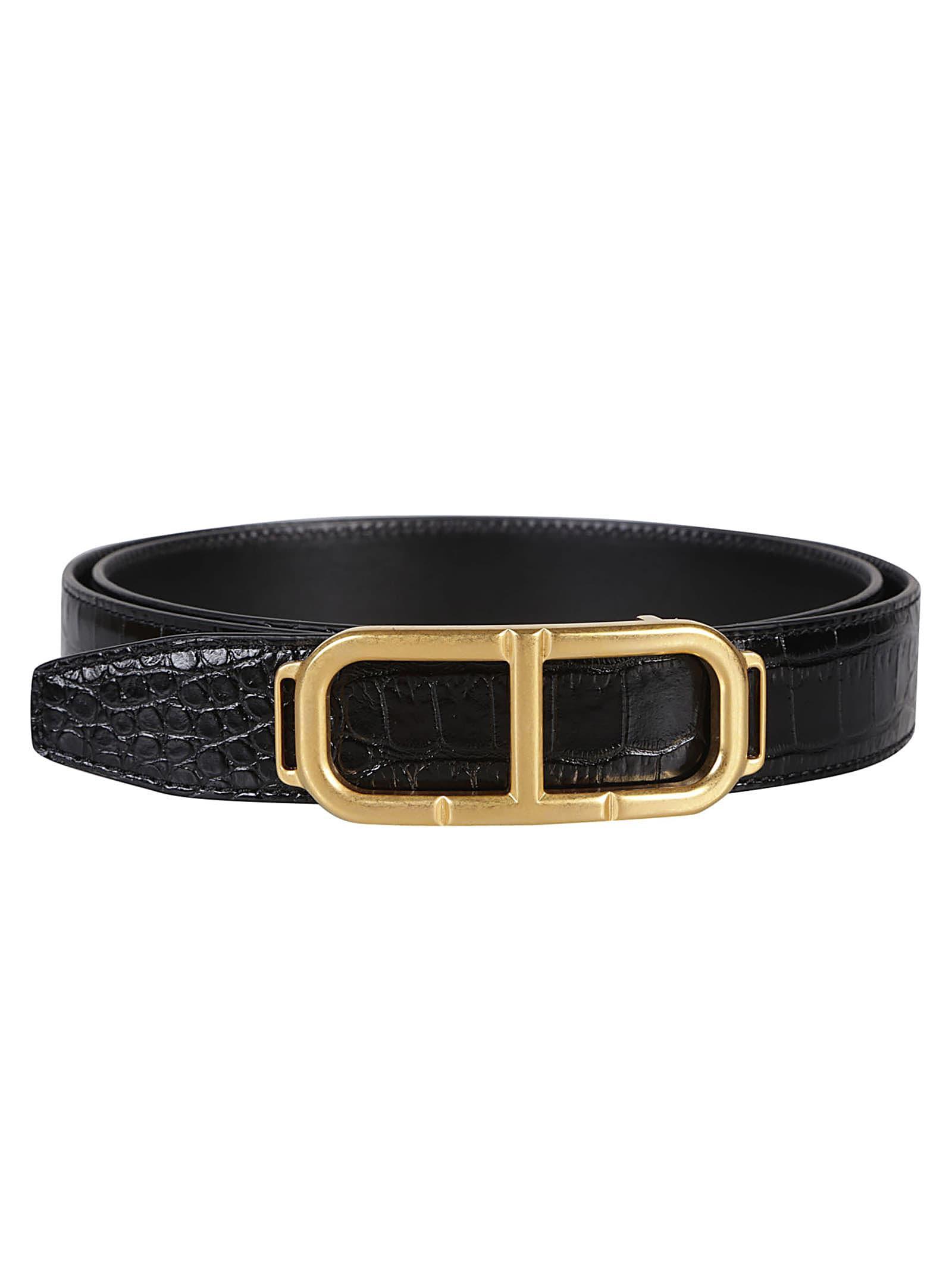 TOM FORD T Reversible Buckle Belt In Black Product Image