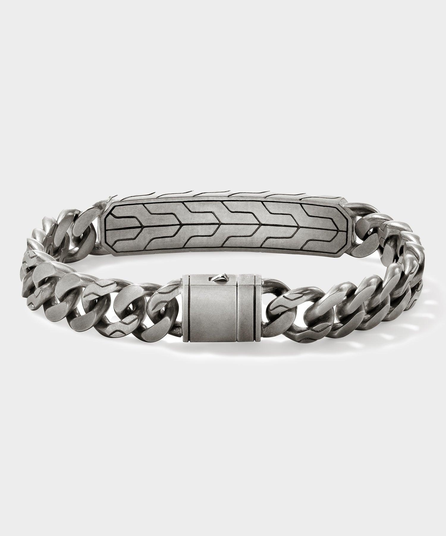 Todd Snyder x John Hardy Silver Curb Link Station Bracelet Product Image