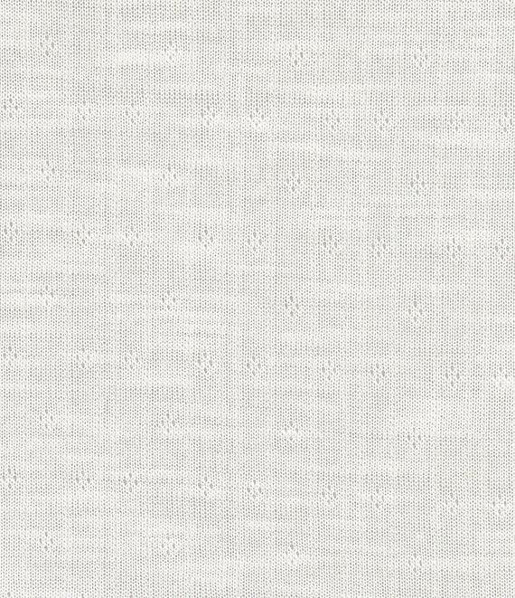 Chelsea & Violet Daisy Pointelle Slub Knit Scoop Neck Short Sleeve Tee Product Image