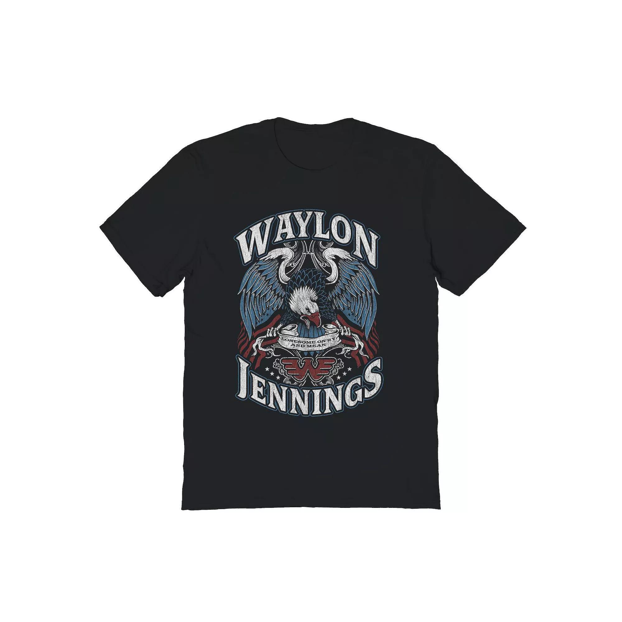 Men's Waylon Jennings Lonesome Graphic Tee, Size: XL, Black Product Image